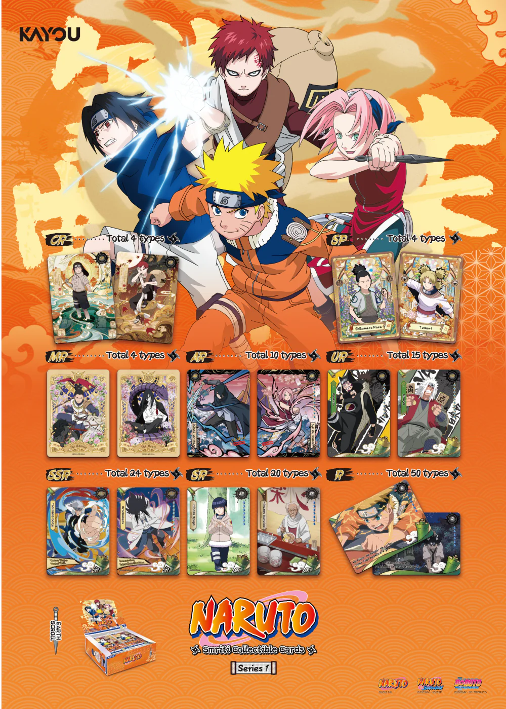 Naruto: Smriti Collectible Cards – Earth Scroll – Gold Booster Box [PREORDER] - Image 2